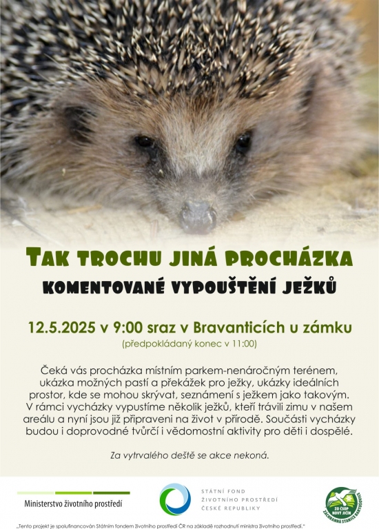 Komentované vypouštění ježků