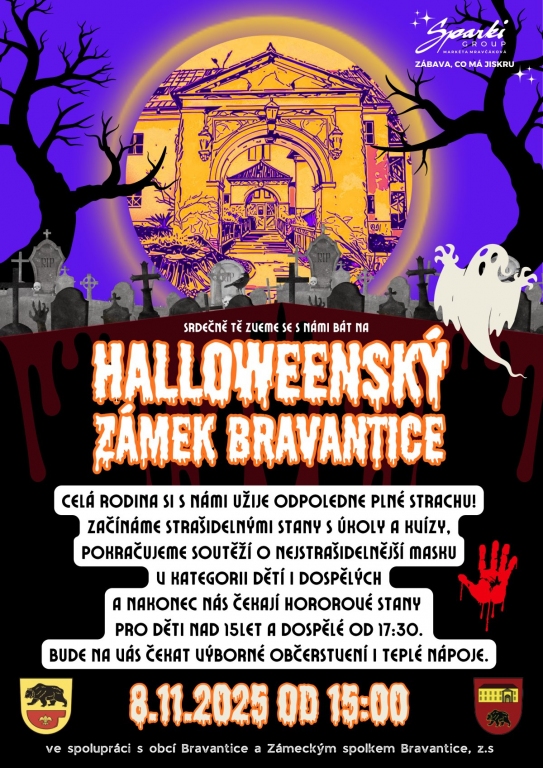 Halloweenský zámek Bravantice