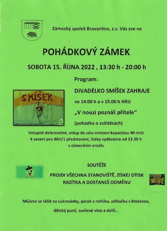 15. 10. 2022 - Pohádkový zámek
