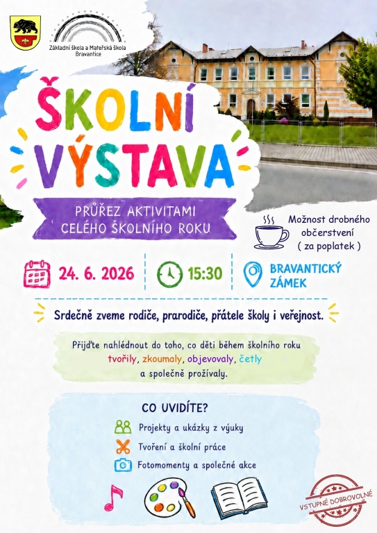 Pozvánka na školní výstavu