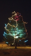 Rozsvícení vánočního stromu na nádvoří zámku