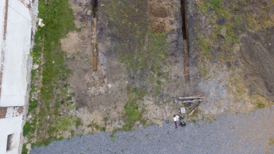 Archeologický průzkum nádvoří zámků