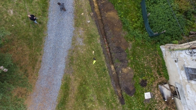 Archeologický průzkum nádvoří zámků