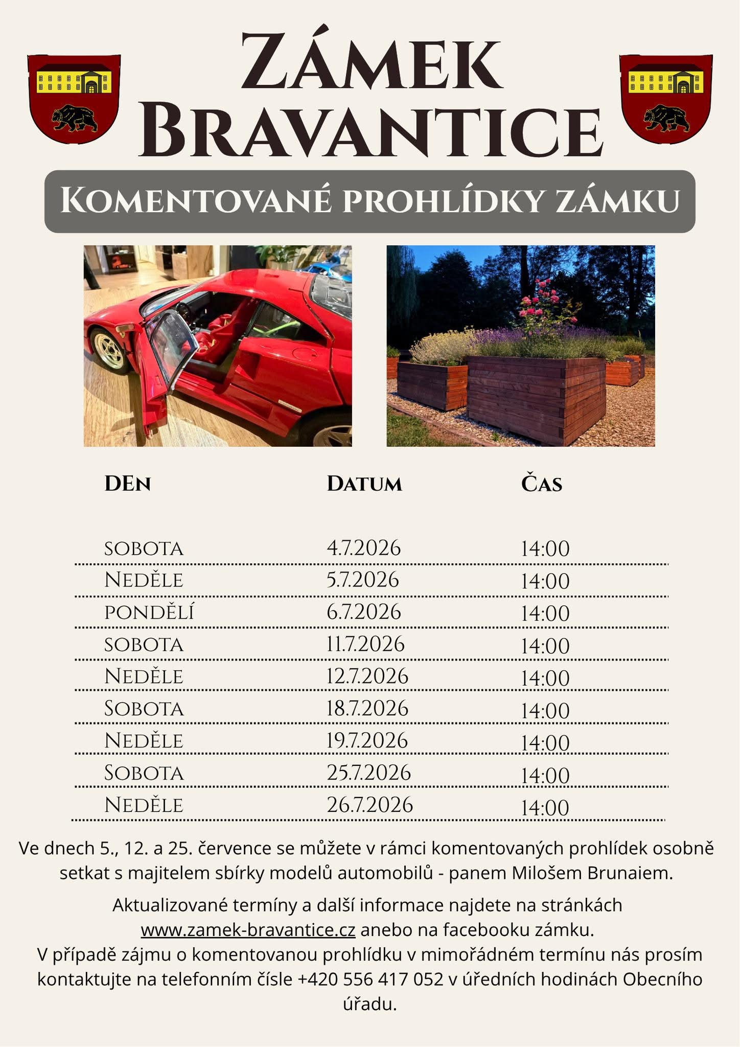 komentované prohlídky