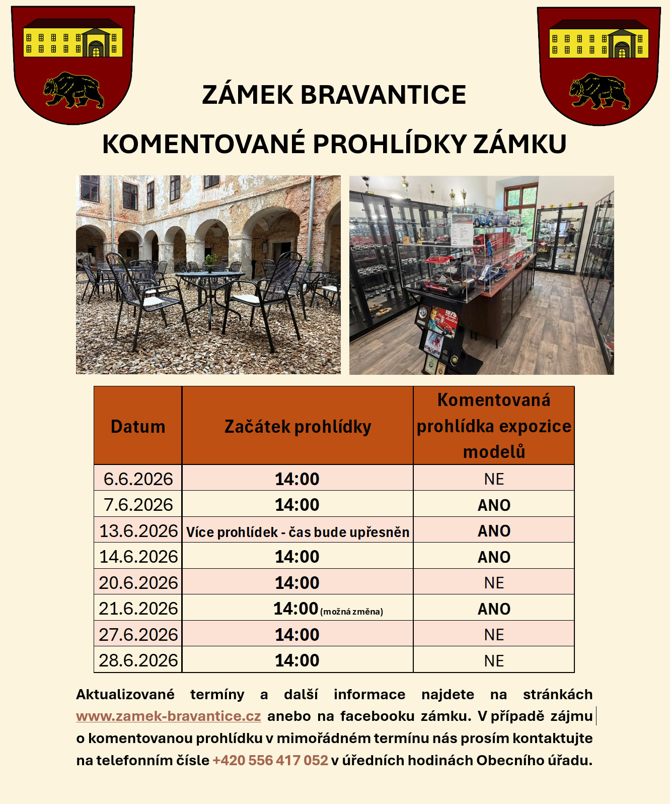 komentované prohlídky